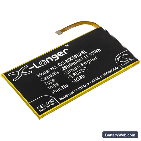 Motorola Moto G7 Replacement Battery, 3.85V, 2900mAh, Li-Polymer 1