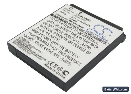 Sagem MY200 Replacement Battery, 3.7V, 650mAh, Li-ion 1