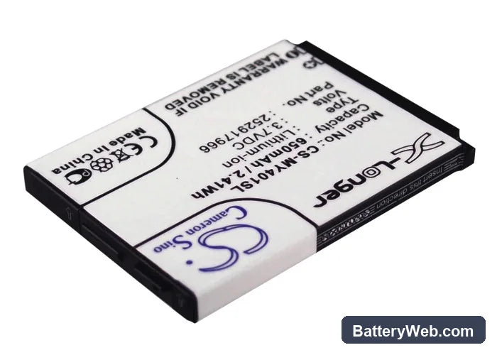 Sagem MY401C Replacement Battery, 3.7V, 650mAh, Li-ion 2