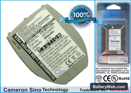 Bird SC04 Replacement Battery, 3.7V, 900mAh, Li-ion 1
