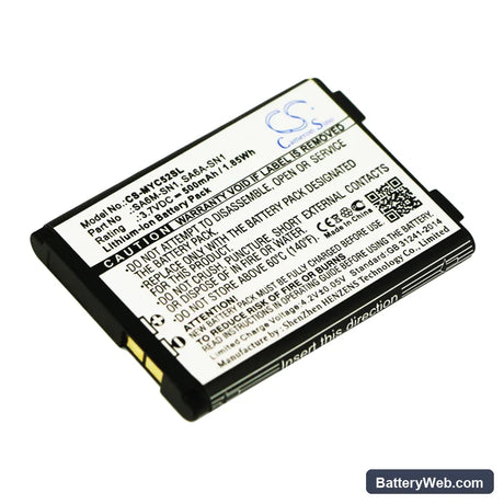 Sagem MYC5-2v Replacement Battery, 3.7V, 500mAh, Li-Polymer 1