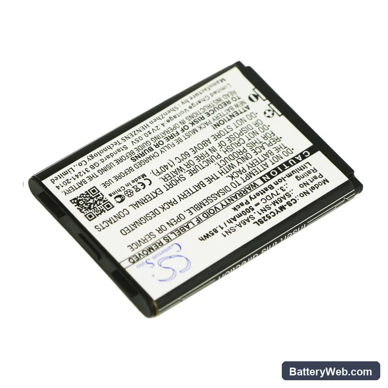 Sagem MYC5-2v Replacement Battery, 3.7V, 500mAh, Li-Polymer 2
