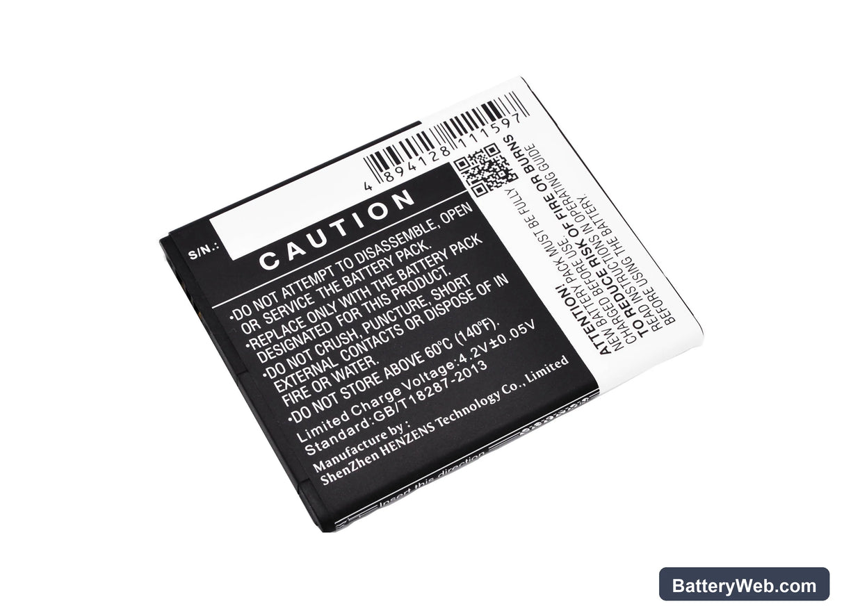 MyPhone Fun 2 Replacement Battery, 3.7V, 1800mAh, Li-ion 4