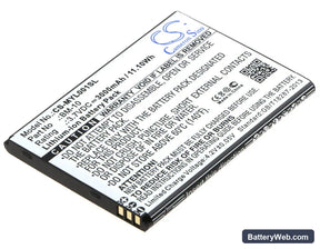 MyPhone L-Line Replacement Battery, 3.7V, 3000mAh, Li-ion 1