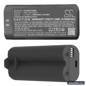 MYQ LiftMaster Wireless Video Keypad Replacement Battery, 3.7V, 6000mAh, Li-ion 1