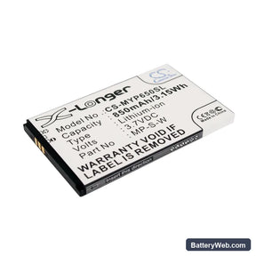 MyPhone 6500 Replacement Battery, 3.7V, 850mAh, Li-ion 1
