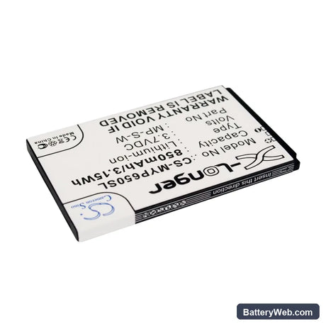 MyPhone 6500 Replacement Battery, 3.7V, 850mAh, Li-ion 2
