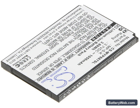 MyPhone 8870 Replacement Battery, 3.7V, 1050mAh, Li-ion 2