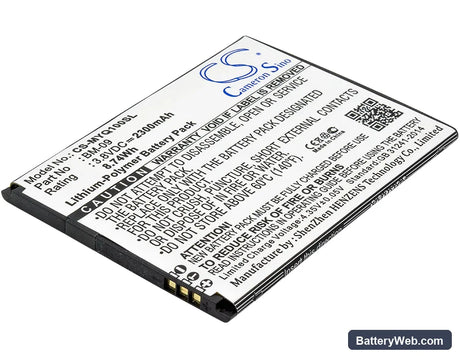 MyPhone Q-smart Premium Replacement Battery, 3.8V, 2300mAh, Li-Polymer 1