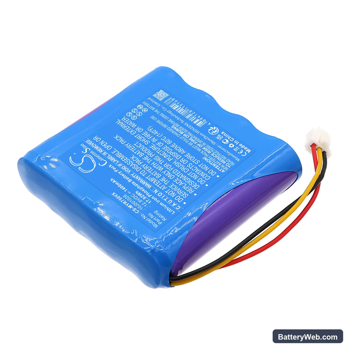 Moneual RYDIS R750 Replacement Battery, 12.8V, 1400mAh, LiFePO4 2