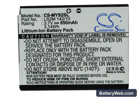 Sagem Puma Phone Replacement Battery, 3.7V, 850mAh, Li-ion 5