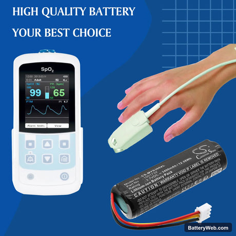 Envitec 1001844 Replacement Battery, 3.7V, 3400mAh, Li-ion 6