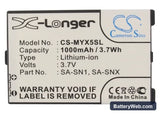 Sagem MY-X5 Replacement Battery, 3.7V, 1000mAh, Li-ion 5
