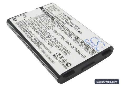 Sagem MY-X6 Replacement Battery, 3.7V, 1000mAh, Li-ion 1