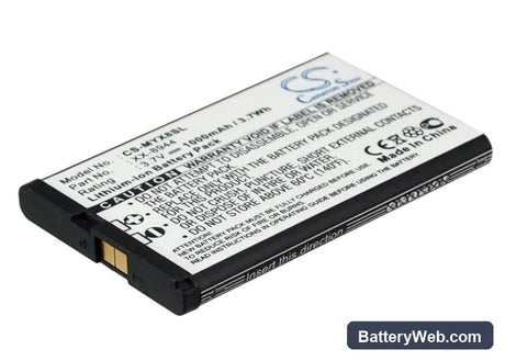 Sagem MYX-8 Replacement Battery, 3.7V, 1000mAh, Li-ion 4