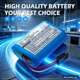 Zebra IMZ320 Replacement Battery, 7.4V, 1500mAh, Li-ion 7