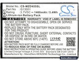 Navon MD455 Replacement Battery, 3.7V, 1460mAh, Li-ion 5