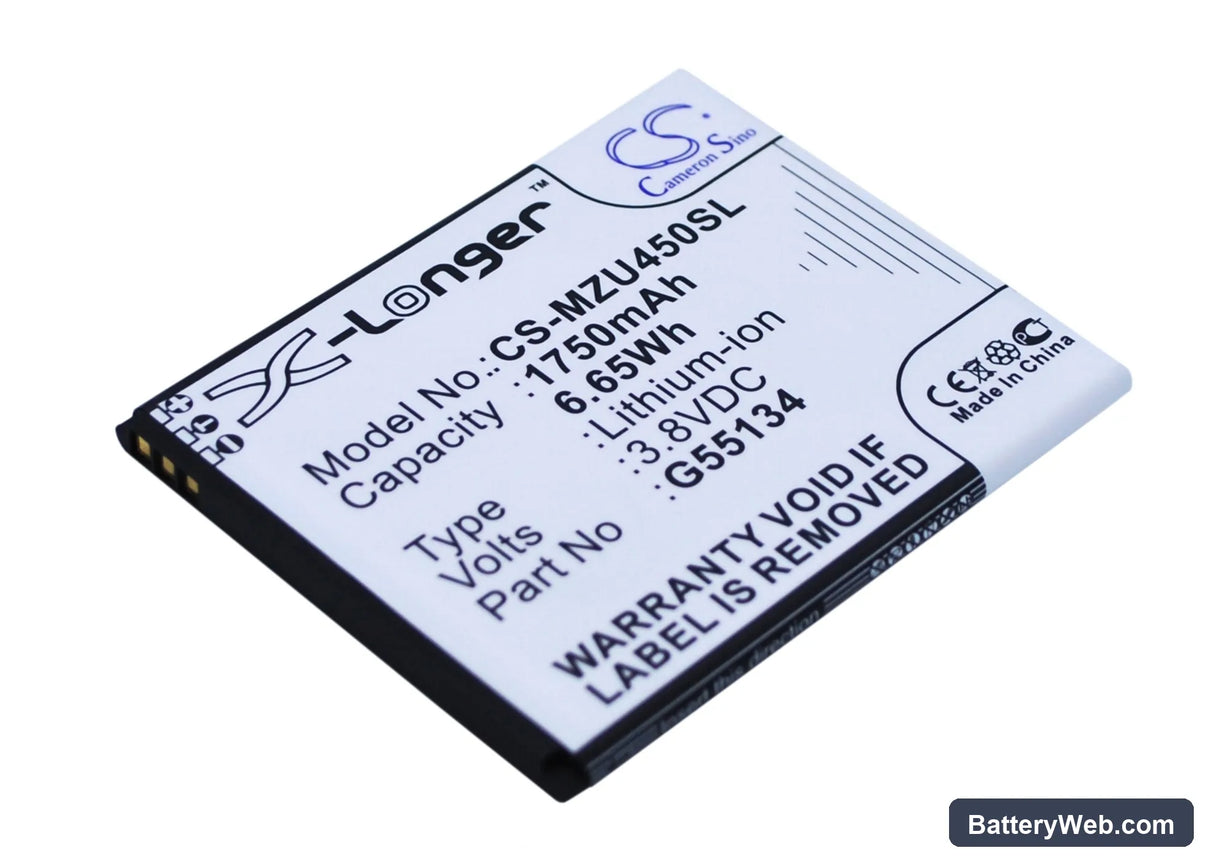 Navon Mizu M450 Replacement Battery, 3.8V, 1750mAh, Li-ion 1