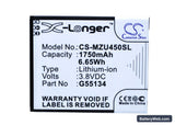 Navon Mizu M450 Replacement Battery, 3.8V, 1750mAh, Li-ion 5