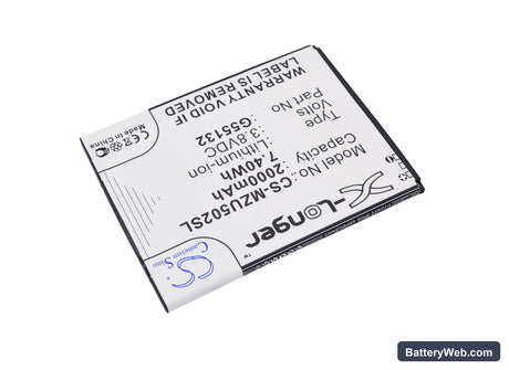 Navon Mizu M502 Replacement Battery, 3.8V, 2000mAh, Li-Polymer 2