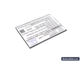 Navon Mizu V8 Replacement Battery, 3.8V, 2100mAh, Li-Polymer 2