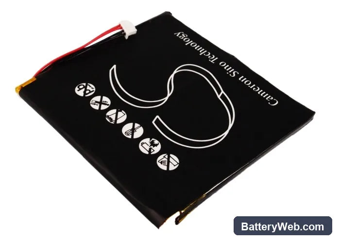 Acer N10 Replacement Battery, 3.7V, 2700mAh, Li-Polymer 4