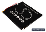 Acer N10 Replacement Battery, 3.7V, 2700mAh, Li-Polymer 4