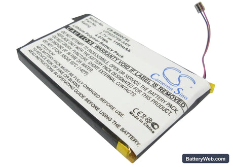 Sony Clie PEG-N600C Replacement Battery, 3.7V, 1100mAh, Li-Polymer 1