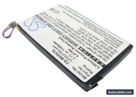 Sony Clie PEG-N600C Replacement Battery, 3.7V, 1100mAh, Li-Polymer 2