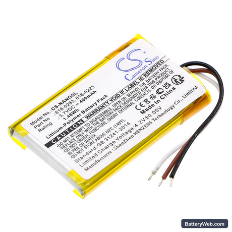 Apple iPOD Nano 2GB Replacement Battery, 3.7V, 400mAh, Li-Polymer 1