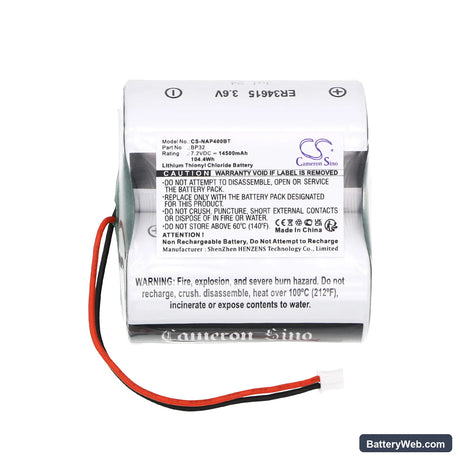 Noxalarm 151.016 Replacement Battery, 7.2V, 14500mAh, Li-SOCl2 3