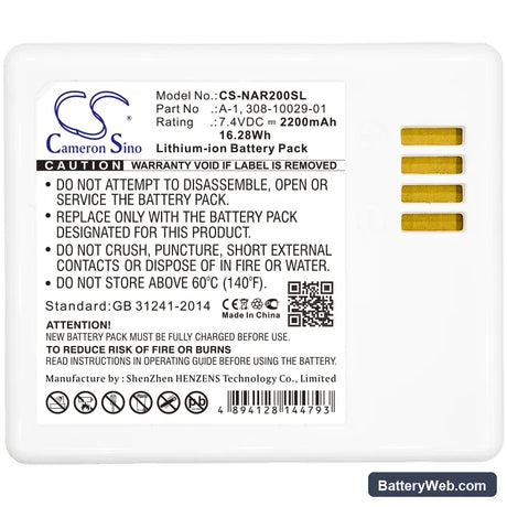 Netgear Arlo Pro Replacement Battery, 7.4V, 2200mAh, Li-ion 3