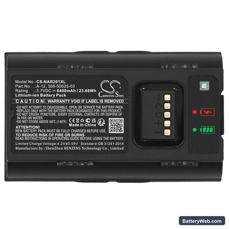 Arlo Essential Smart Wired Video Doorbell Replacement Battery, 3.7V, 6400mAh, Li-ion 5
