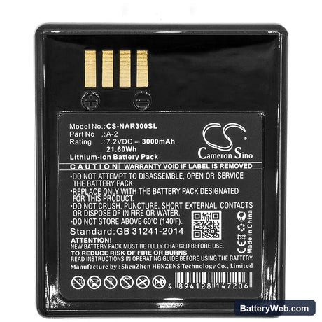 Netgear Arlo Go Replacement Battery, 7.2V, 3000mAh, Li-ion 3