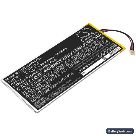 ONN ONA19TB007 Replacement Battery, 3.7V, 3800mAh, Li-Polymer 1
