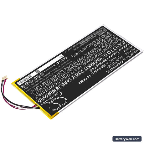 ONN ONA19TB007 Replacement Battery, 3.7V, 3800mAh, Li-Polymer 2