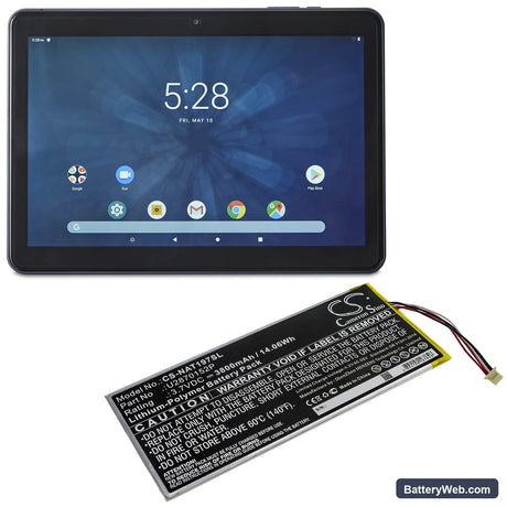 ONN ONA19TB007 Replacement Battery, 3.7V, 3800mAh, Li-Polymer 6