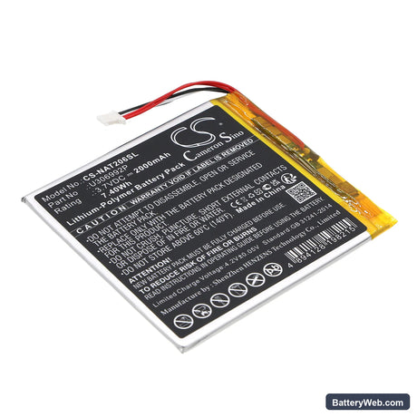 ONN Surf Tablet 7" Replacement Battery, 3.7V, 2000mAh, Li-Polymer 1