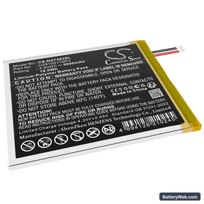 ONN Surf 8" 3rd Replacement Battery, 3.8V, 5000mAh, Li-Polymer 1