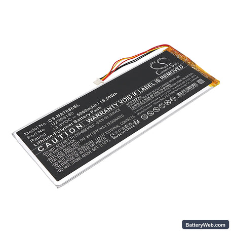 ONN NSurf Tablet 10" Gen 2 Replacement Battery, 3.8V, 5000mAh, Li-Polymer 1