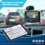 Navigon 1400 Replacement Battery, 3.7V, 850mAh, Li-ion 6