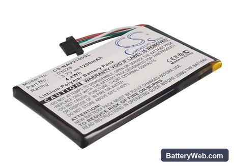Navigon 2100 Max Replacement Battery, 3.7V, 1200mAh, Li-Polymer 1