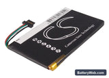 Navigon 2100 Max Replacement Battery, 3.7V, 1200mAh, Li-Polymer 3