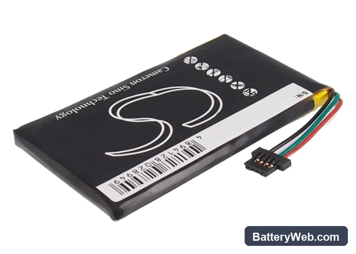Navigon 2100 Max Replacement Battery, 3.7V, 1200mAh, Li-Polymer 4