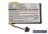 Navigon 2510 Replacement Battery, 3.7V, 750mAh, Li-Polymer 5