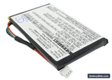 Navigon 3300 Replacement Battery, 3.7V, 1200mAh, Li-Polymer 2