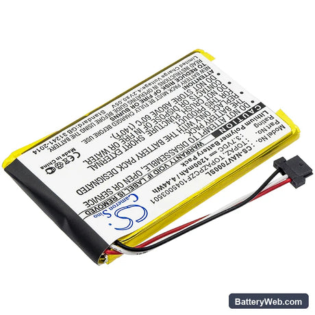 Navigon 70 Easy Replacement Battery, 3.7V, 1200mAh, Li-Polymer 2