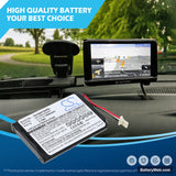 Navigon 72 Easy Replacement Battery, 3.7V, 1000mAh, Li-ion 6
