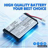 Navigon 72 Easy Replacement Battery, 3.7V, 1000mAh, Li-ion 7