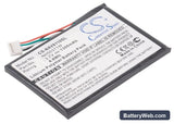 Navigon 81xx Replacement Battery, 3.7V, 1300mAh, Li-Polymer 4